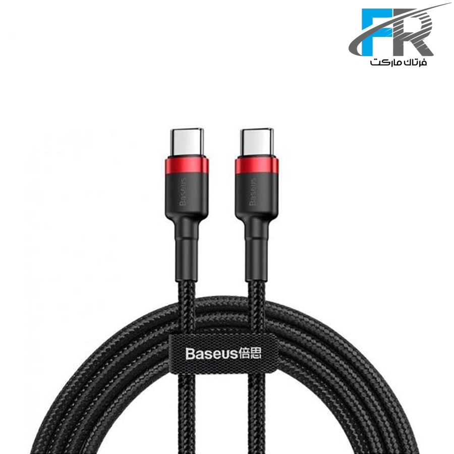 کابل تبدیل USB Type-C به USB Type-C باسئوس مدل Cafule PD2.0 طول 2 متر