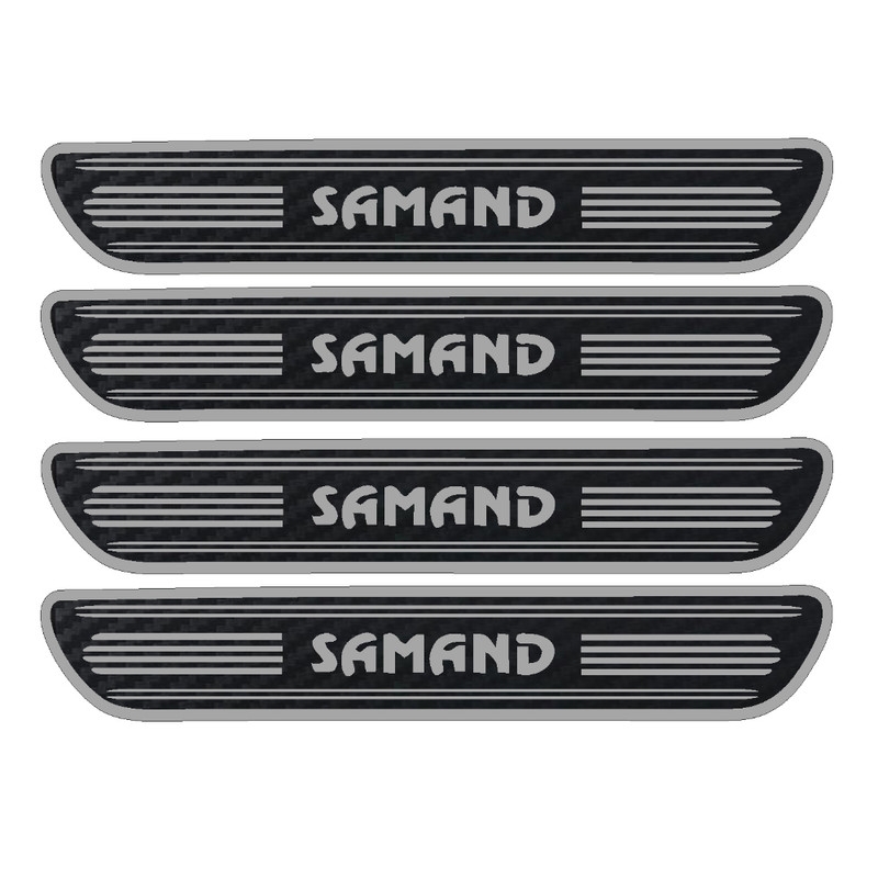 برچسب پارکابی خودرو مهدیار مدل کربن کد sp112 مناسب برای سمند بسته 4 عددی