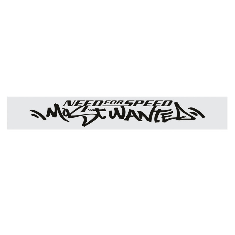 برچسب شیشه خودرو طرح ویندشیلد مدل آفتابگیر-MOST WANTED