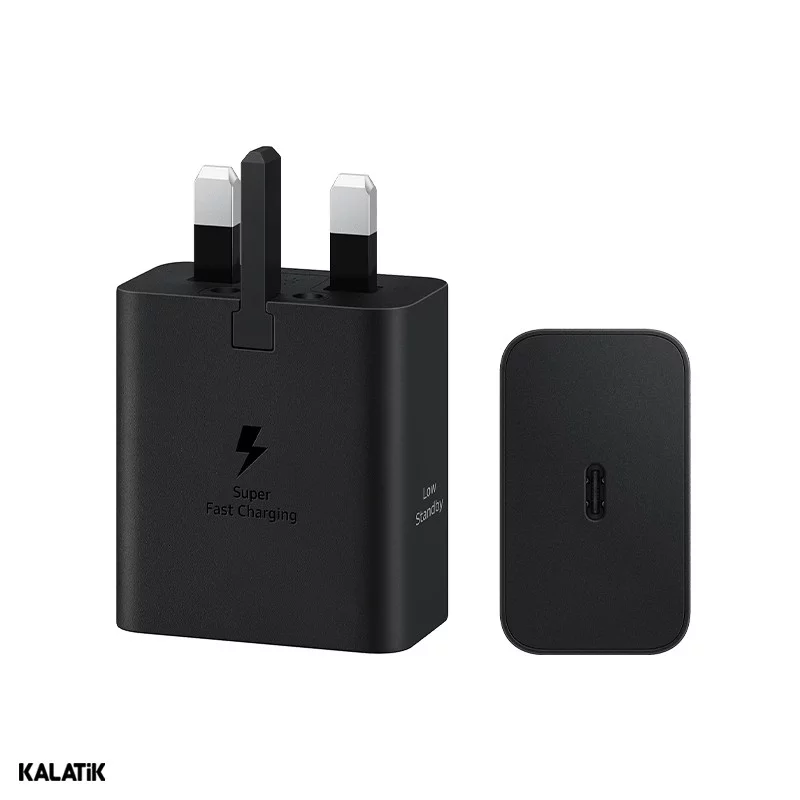 شارژر دیواری 45W سامسونگ ++A مدل EP-T4511 فست PD سه پین دارای GAN-NFC-شارسل