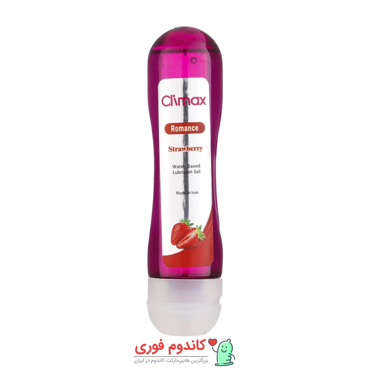 ژل روان کننده توت فرنگی کلایمکس مدل Romance رومانس 95 میلی لیتر