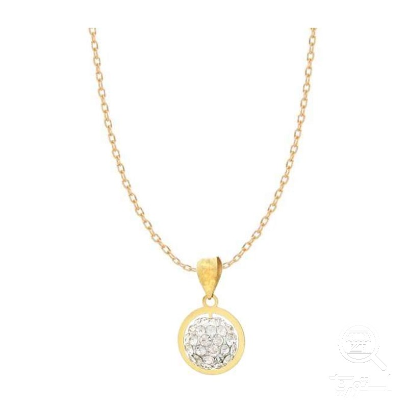 گردنبند طلا زنانه طرح سواروسکی اپال گلد کد sh0307
