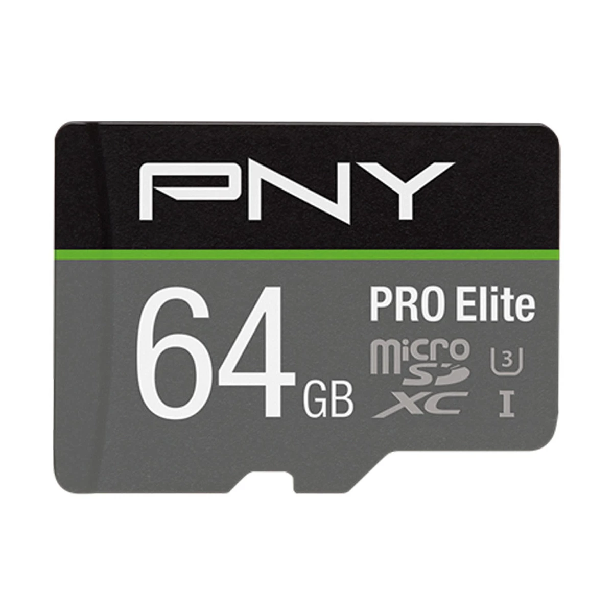 کارت حافظه microSDXC پی ان وای مدل Pro Elite A1 V30 کلاس 10 استاندارد UHS-I U3 سرعت 100MBps ظرفیت 64 گیگابایت به همراه آداپتور SD