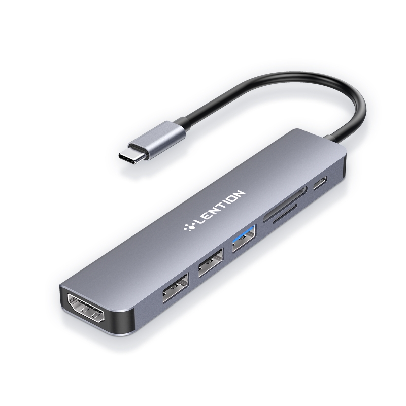 هاب 6 پورت USB-C لنشن مدل CE18-HCR