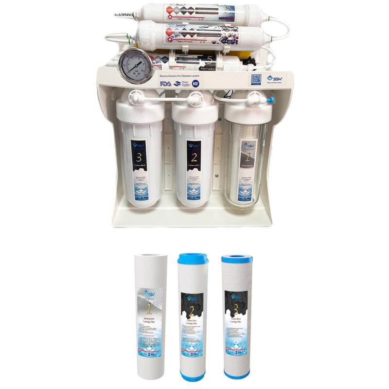 دستگاه تصفیه کننده آب اس اس وی مدل UltraPro X1000 N + 3F به همراه فیلتر بسته سه عددی