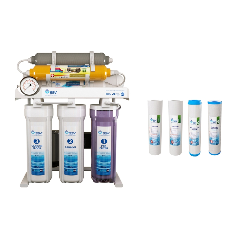 دستگاه تصفیه کننده آب اس اس وی مدل MaxTec X830 به همراه فیلتر بسته 4 عددی
