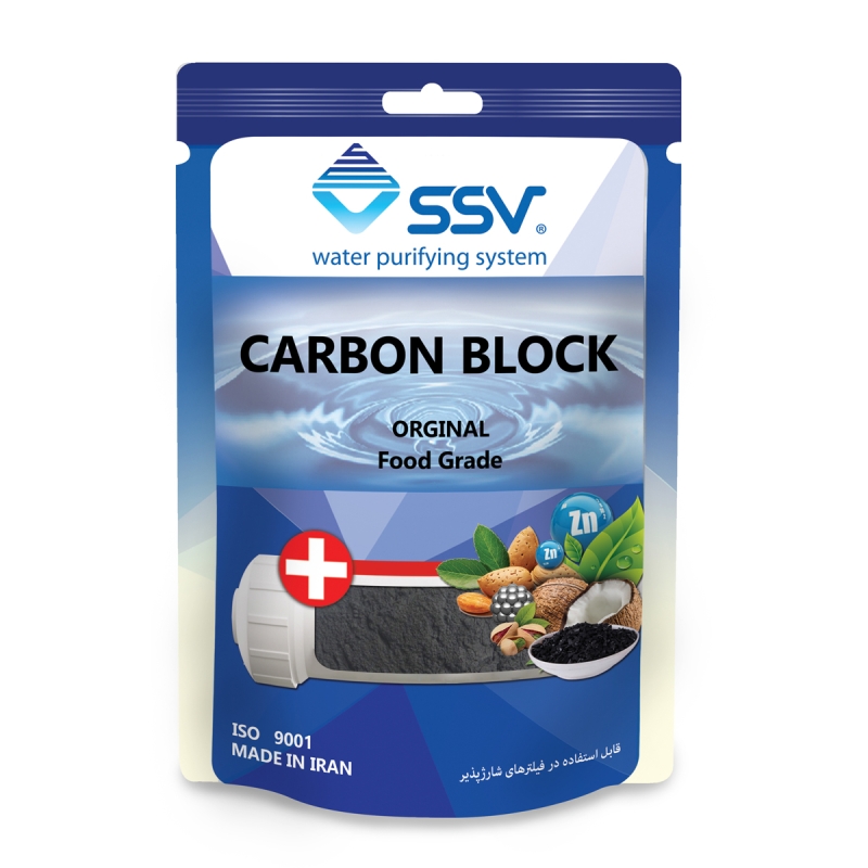 شارژ فیلتر دستگاه تصفیه آب اس اس وی مدل Carbon Block