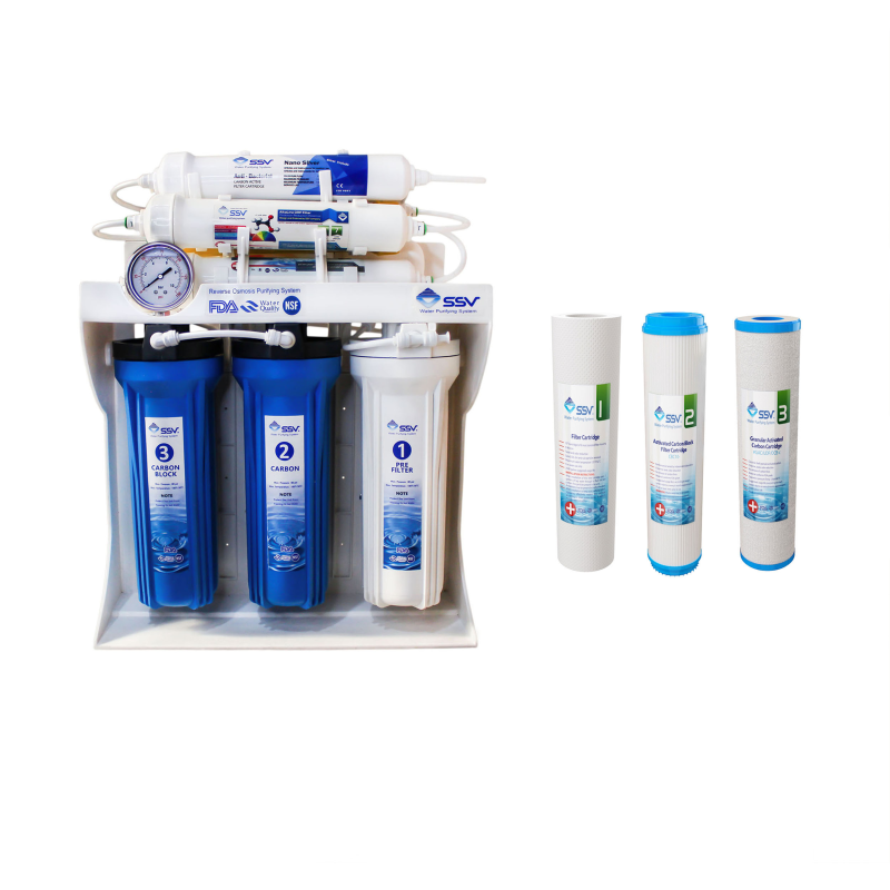 دستگاه تصفیه کننده آب اس اس وی مدل BlueStar X1000 به همراه فیلتر بسته 3 عددی