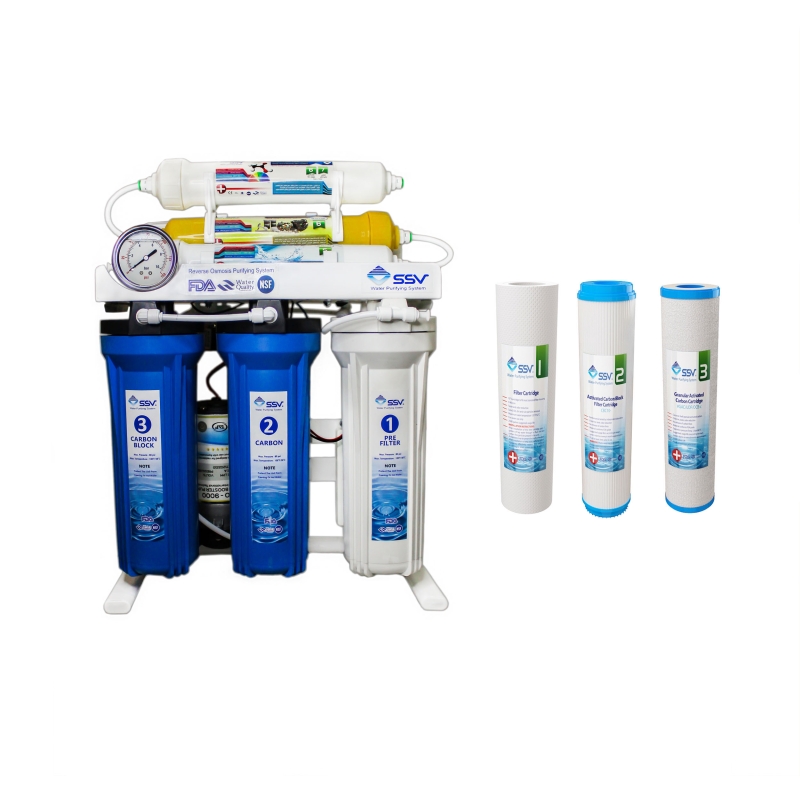 دستگاه تصفیه کننده آب اس اس وی مدل MaxBlue x700 به همراه فیلتر تصفیه آب بسته 3 عددی