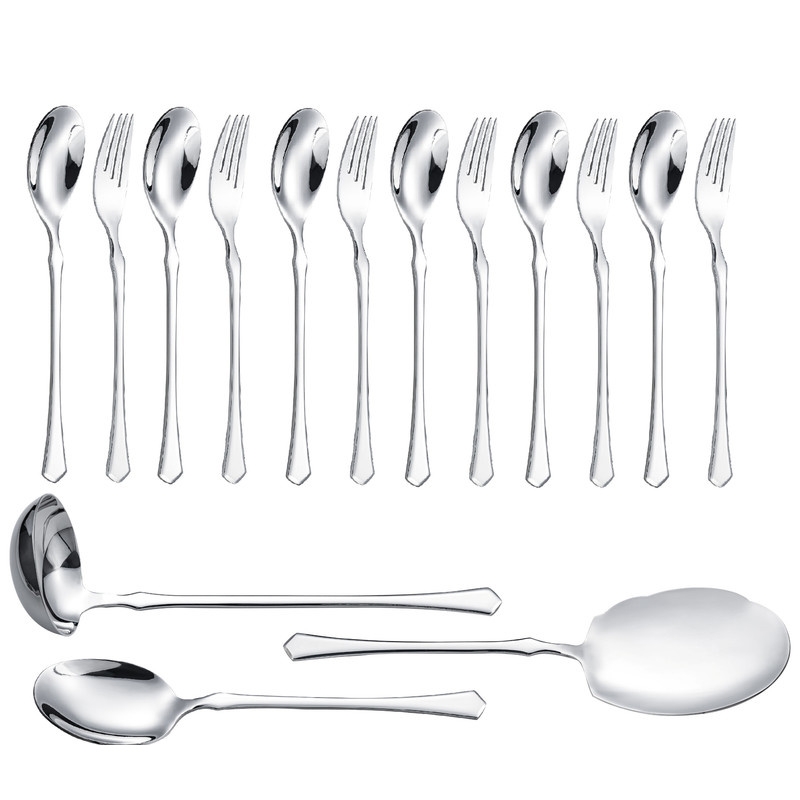 سرویس قاشق و چنگال 15 پارچه جی فی نی مدل G-257