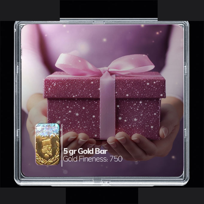 شمش طلا 18 عیار 100 سوت مدوپد مدل کادو کد SG10621