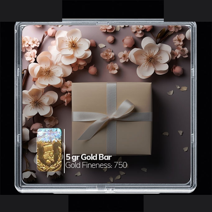 شمش طلا 18 عیار 100 سوت مدوپد مدل کادو کد SG10646