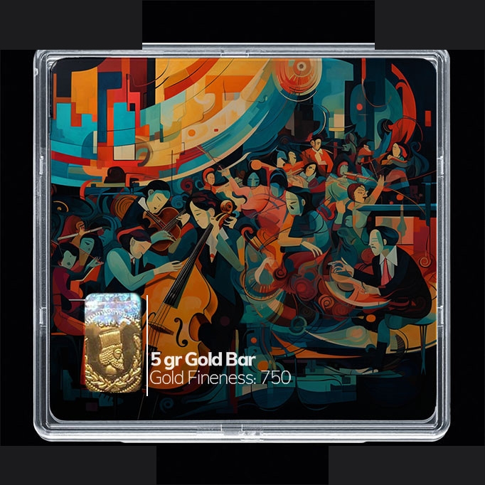 شمش طلا 18 عیار 100 سوت مدوپد مدل کنسرواتوار کد SG10648