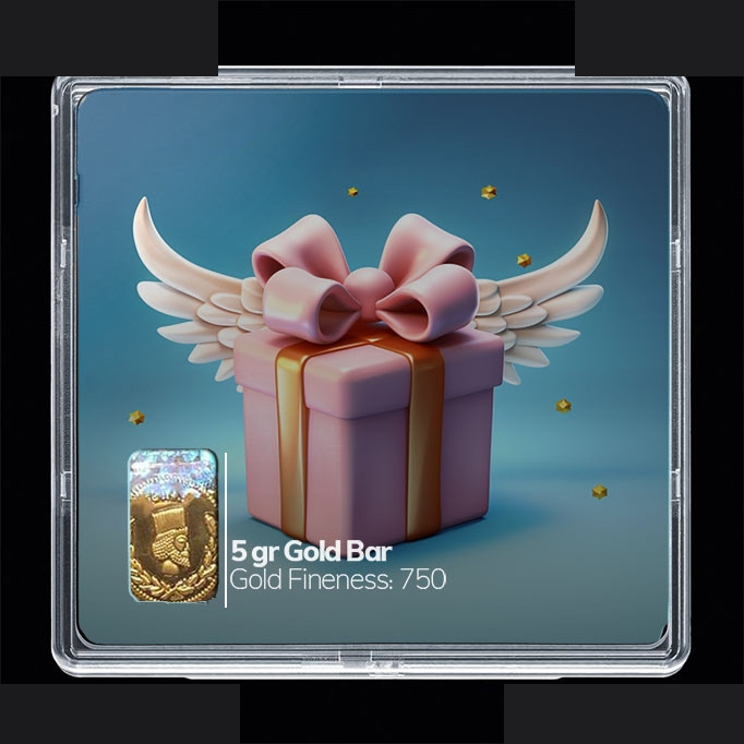 شمش طلا 18 عیار 100 سوت مدوپد مدل کادو کد SG10781