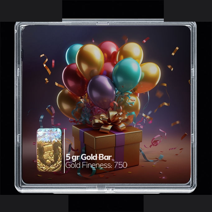شمش طلا 18 عیار 100 سوت مدوپد مدل کادو کد SG10838