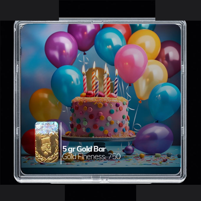 شمش طلا 18 عیار 100 سوت مدوپد مدل کیک کد SG10854