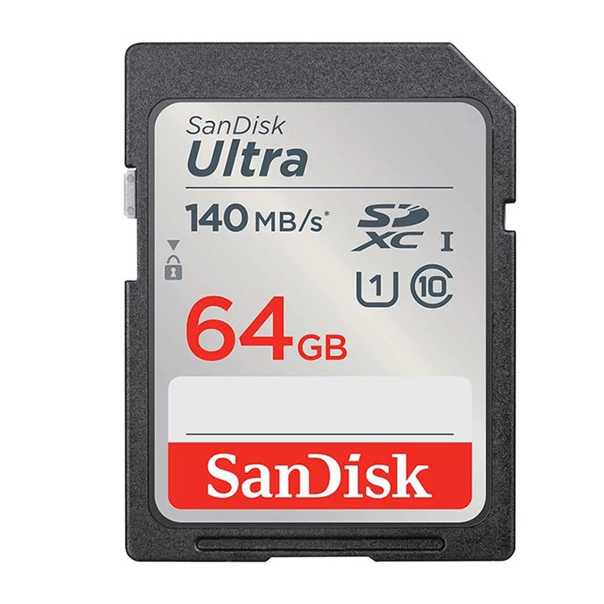 کارت حافظه SDXC سن دیسک مدل Ultra کلاس 10 استاندارد UHS-I U1 سرعت 140MB/s ظرفیت 64 گیگابایت