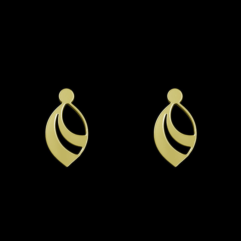 گوشواره طلا 18 عیار زنانه مدوپد مدل اشک کد GA1-11787