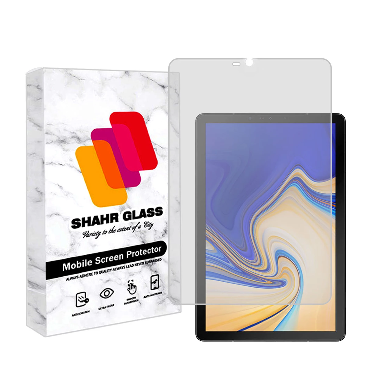 گلس تبلت سامسونگ Galaxy Tab S4 10.5 شهر گلس مدل TS2SHA