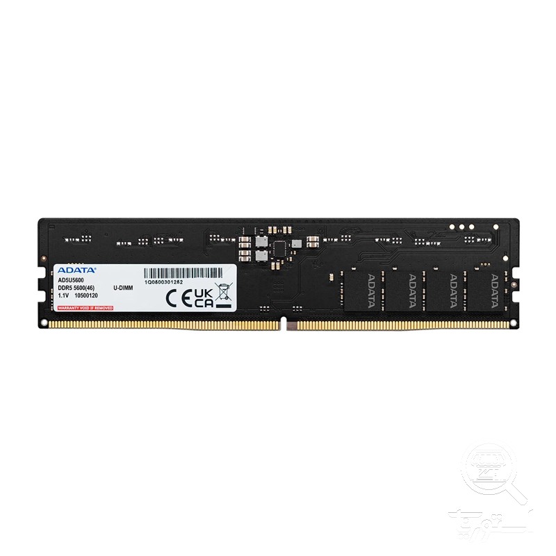 رم کامپیوتر DDR5 تک کاناله 5600 مگاهرتز CL46 ای دیتا ظرفیت 16 گیگابایت