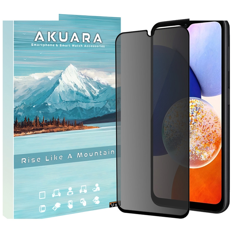 محافظ صفحه نمایش حریم شخصی آکوآرا مدل Privacy AKU مناسب برای گوشی موبایل سامسونگ Galaxy M02s / M12 / M13 5G / F12 / M04 4G / M32 5G / M33 5G / F13