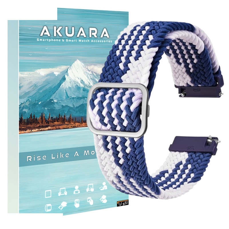 بند آکوآرا مدل Woven مناسب برای ساعت هوشمند سامسونگ Galaxy Watch 4 / Watch 4 Classic / Watch 5 / Watch 5 Pro / Watch 6 / Watch 6 Classic