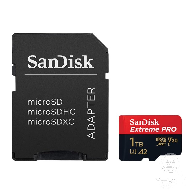 کارت حافظه microSDXC سن دیسک مدل Extreme PRO کلاس A2 استاندارد UHS-I U3 سرعت 200MBs ظرفیت 1 ترابایت به همراه آداپتور