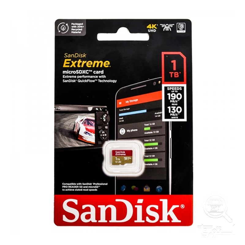 کارت حافظه microSDXC سن دیسک مدل Extreme کلاس A2 استاندارد UHS-III سرعت 190MBps ظرفیت 1 ترابایت