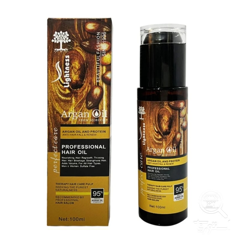 روغن آرگان لایتنس مدل شیشه ای حجم 100 میلی لیتر