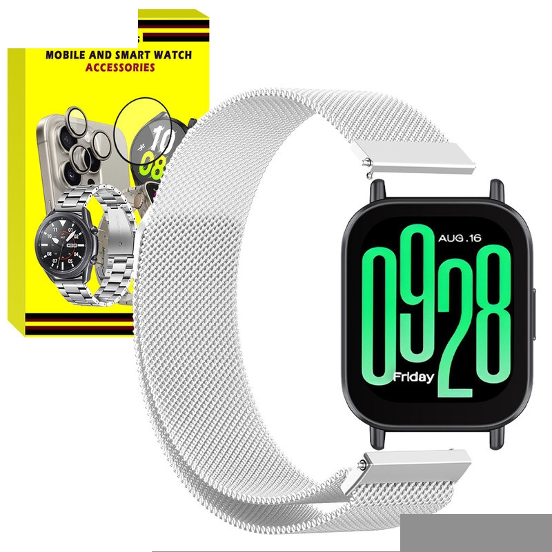 بند امگلس مدل MilanStrap MG TW مناسب برای ساعت هوشمند شیائومی Redmi Watch 5 Lite 22mm