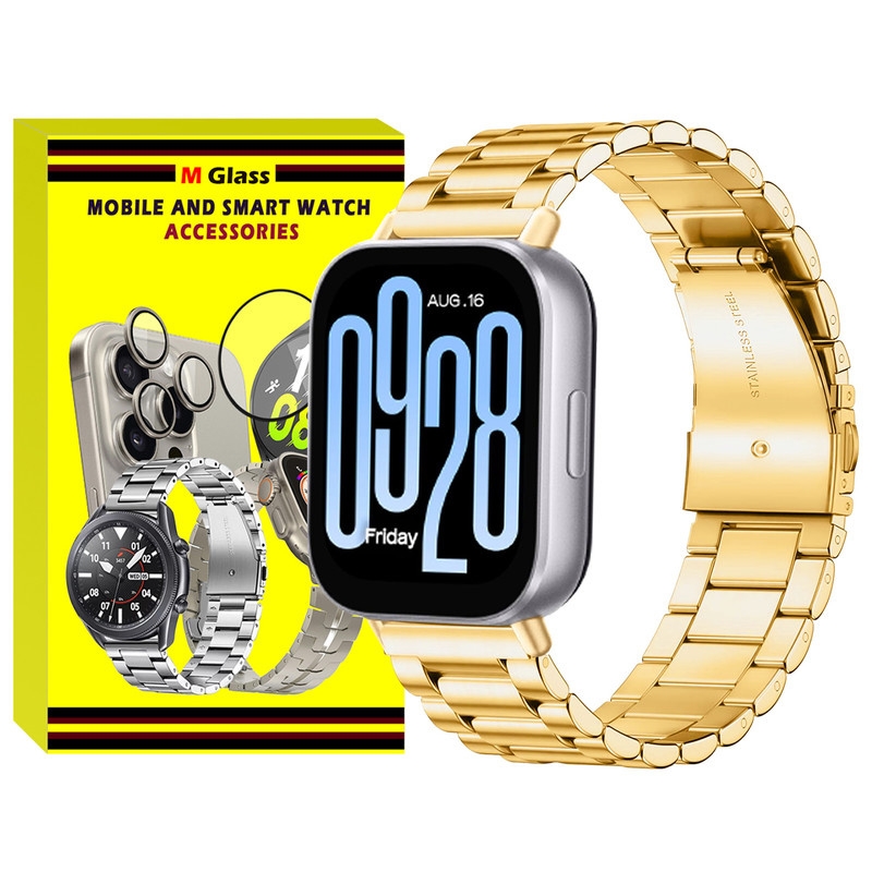 بند امگلس مدل 3Row MG TW مناسب برای ساعت هوشمند شیائومی Redmi Watch 5 Active / Watch 5 Lite 22mm