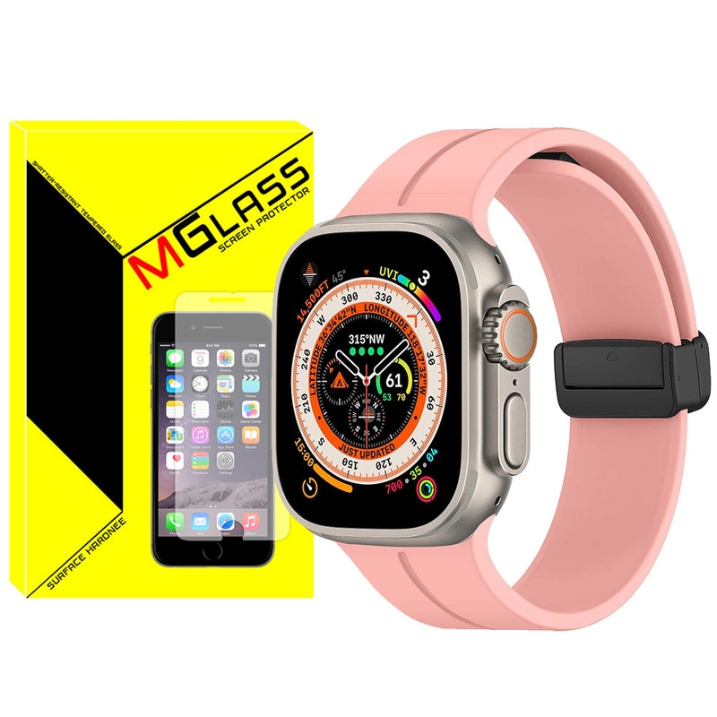 بند امگلس مدل Magnetic-ORG-ZR مناسب برای ساعت هوشمند ویرفیت S8 Ultra max