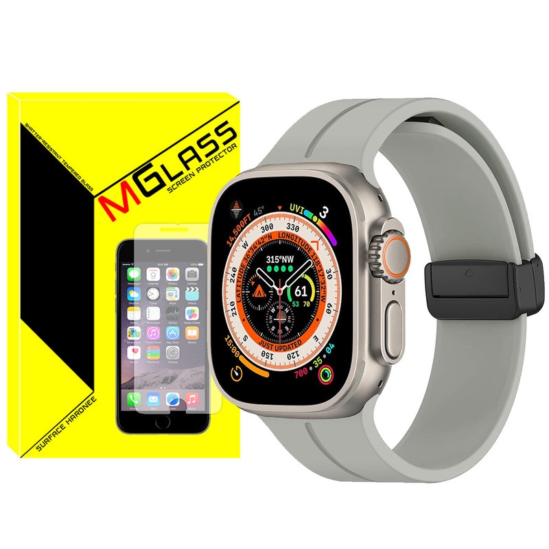 بند امگلس مدل Magnetic-ORG-ZR مناسب برای ساعت هوشمند ویرفیت HW8 Ultra
