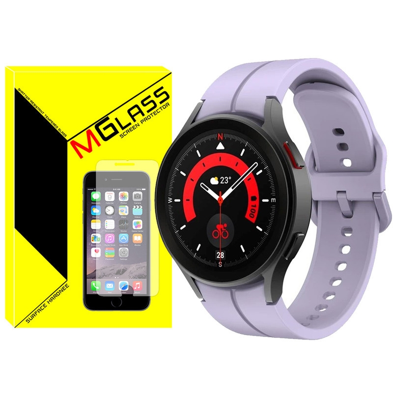 بند امگلس مدل Silic-ORG-MG مناسب برای ساعت هوشمند سامسونگ Galaxy Watch 4 40mm / Watch 5 40mm