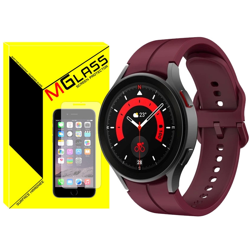 بند امگلس مدل Silic-ORG-MG مناسب برای ساعت هوشمند سامسونگ Galaxy Watch 6 Classic 47mm