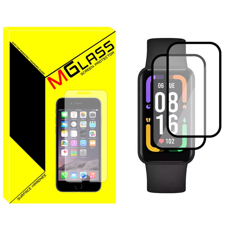 محافظ صفحه نمایش نانو ام گلس مدل NMG مناسب برای ساعت هوشمند شیائومی Redmi Smart Band Pro بسته دو عددی