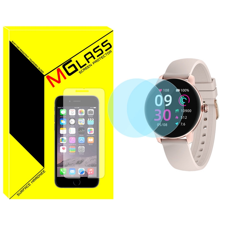 محافظ صفحه نمایش شیشهای ام گلس مدل SH-MG مناسب برای ساعت هوشمند کیسلکت L11 Pro بسته دو عددی