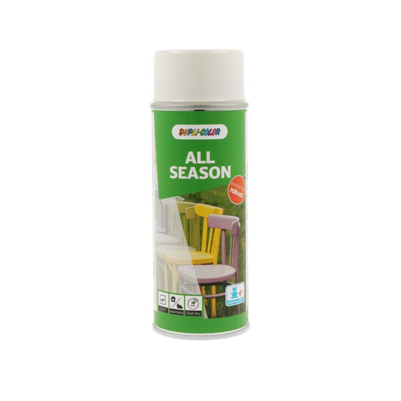 اسپری رنگ سفید دوپلی کالر مدل All season حجم 400 میلی لیتر