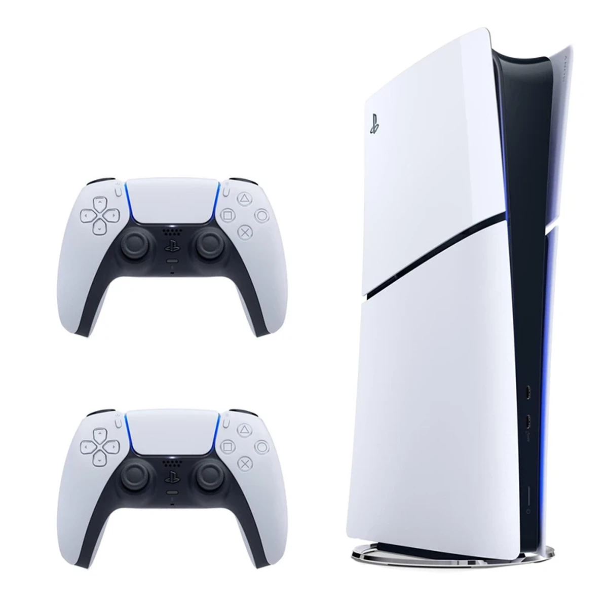کنسول بازی سونی مدل PlayStation 5 Slim Digital Edition ظرفیت 825 گیگابایت ریجن CFI-2116 اروپا به همراه دسته اضافی