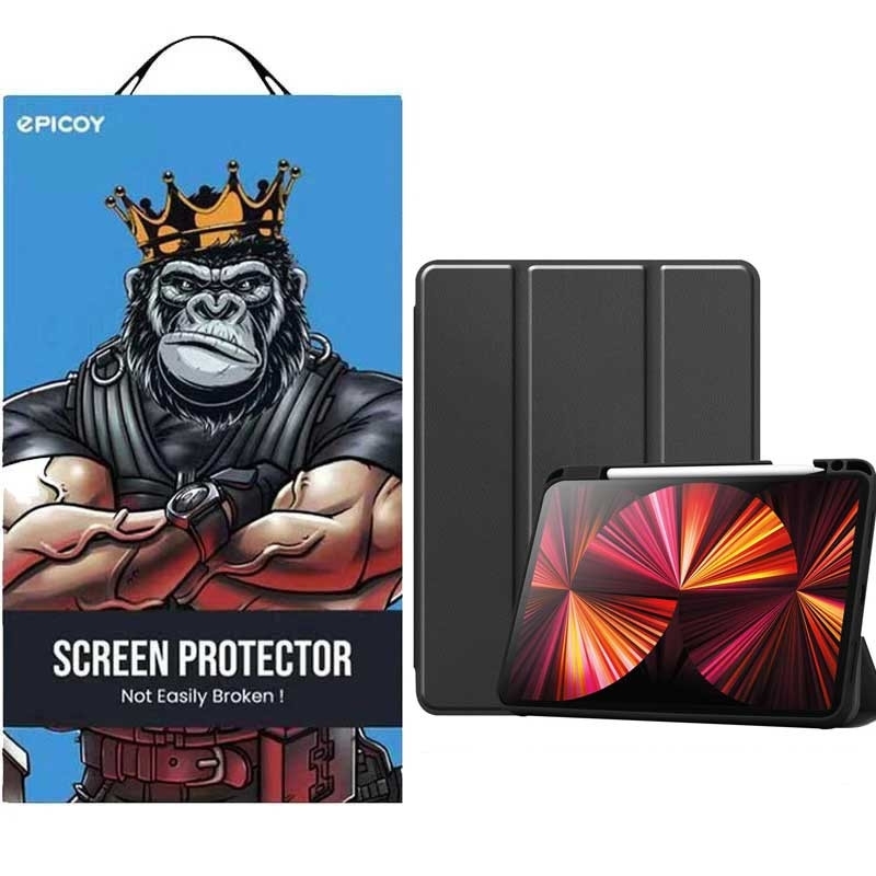 کیف کلاسوری تبلت اپل iPad Air 13 2024 - iPad Pro 12.9 2022 - 2021 - 2020 اپیکوی مدل Smart Case مناسب برای