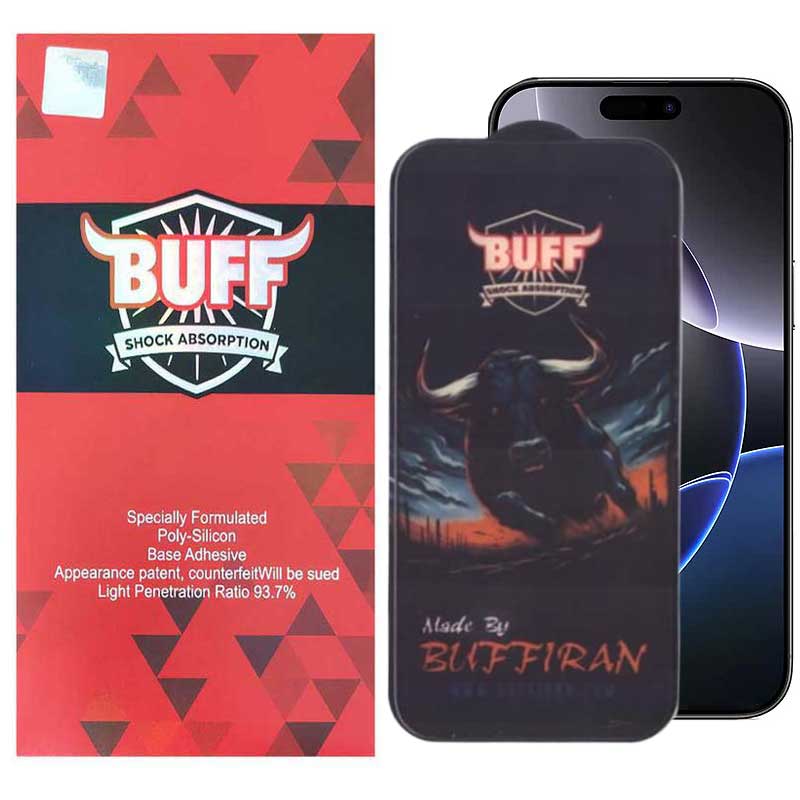 گلس گوشی اپل iPhone 16 Pro Max بوف مدل BullRun Buffer