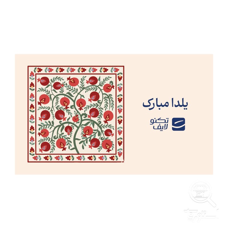 کارت هدیه تکنولایف به ارزش 1,000,000 تومان طرح یلدا کد 01