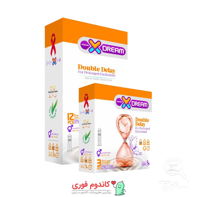 کاندوم تاخیری مضاعف ایکس دریم مدلdoubledelay بسته12 عددی