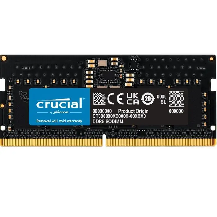 رم لپ تاپ کروشیال DDR5 مدل 8 گیگابایت فرکانس 5600 تک کانال
