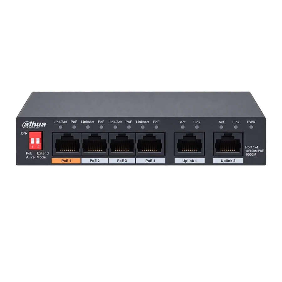 سوييچ 4 پورت داهوا مدل DH-PFS3006-4GT-60-V2