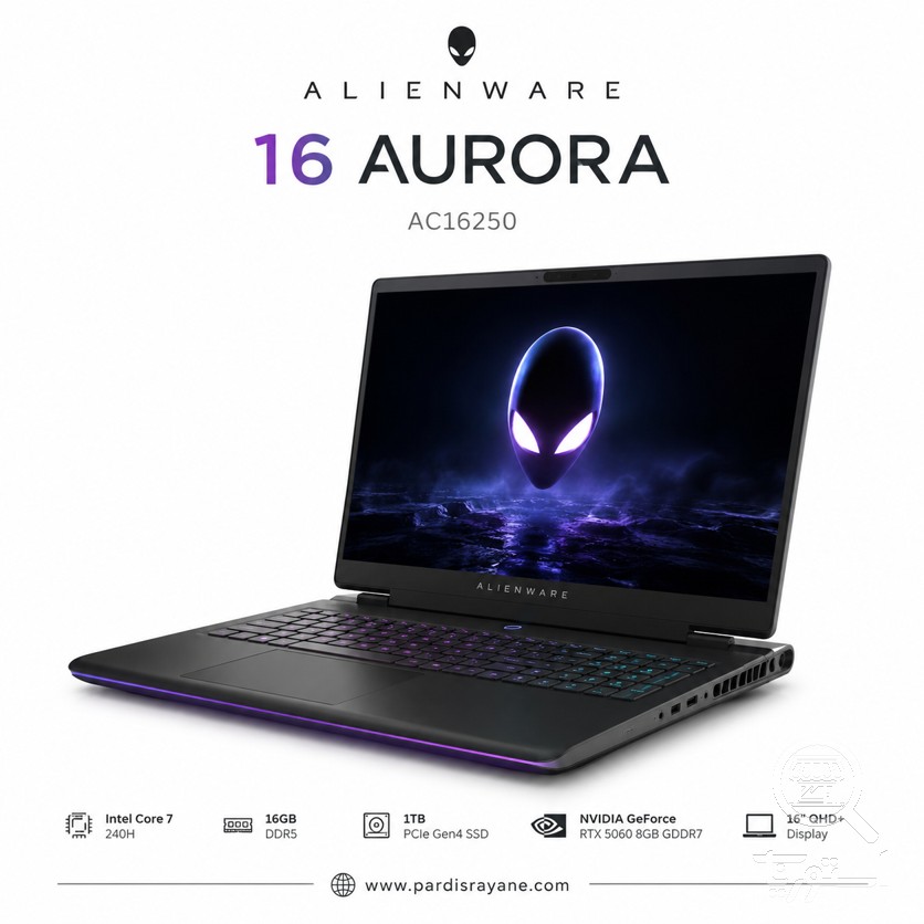 لپتاپ Alienware 16 Aurora AC16250