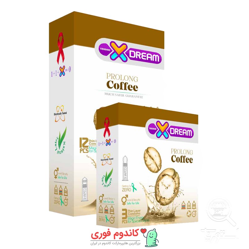 کاندوم تاخیری قهوه ایکس دریم مدل coffee