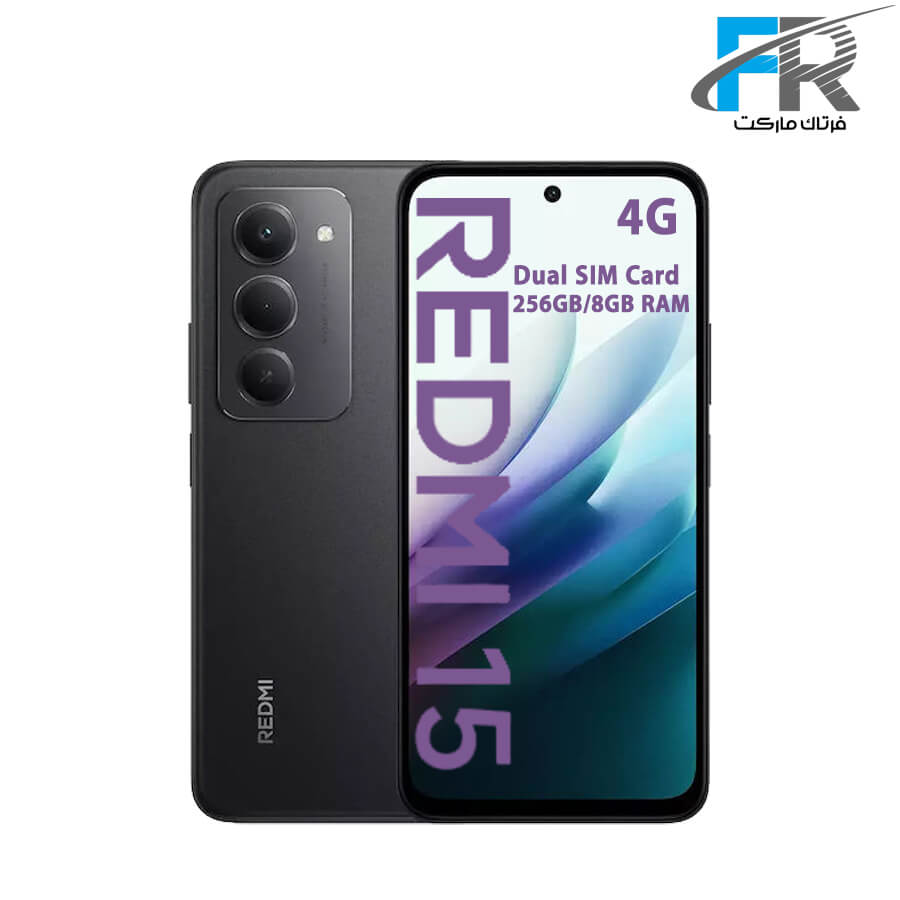 گوشی موبایل شیائومی مدل Redmi 15 4G دو سیم کارت/ ظرفیت 256 گیگابایت/ رم 8 گیگابایت