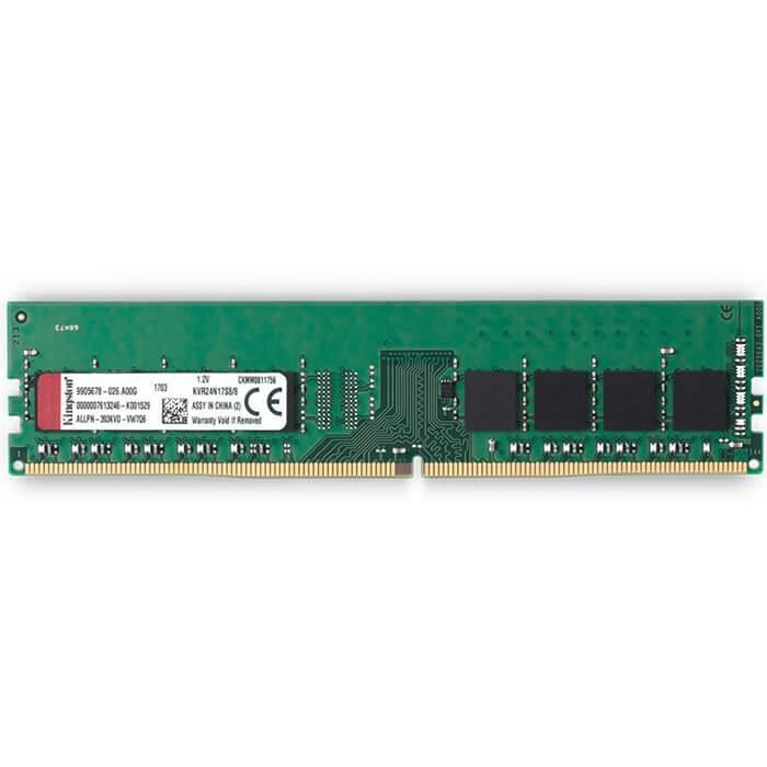 رم کامپیوتر DDR4 تک کاناله 2666 مگاهرتز CL17 کینگستون مدل KVR ظرفیت 16 گیگابایت