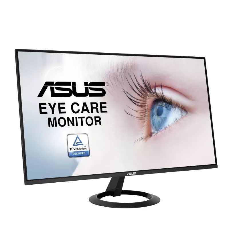مانیتور 23.8 اینچ ایسوس مدل VZ24EHF، رزولوشن Full HD، نرخ بروزرسانی 100 هرتز، پنل IPS، درگاه ارتباطی HDMI 1.4، قابلیت نرخ نوسازی متغیر (VRR)